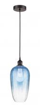 Innovations Lighting 616-1P-OB-G484-7SB - Brookhaven Flute - 1 Light - 7 inch - Oil Rubbed Bronze - Cord hung - Mini Pendant