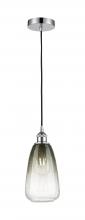 Innovations Lighting 616-1P-PC-G480-6SL - Brookhaven Almond - 1 Light - 6 inch - Polished Chrome - Cord hung - Mini Pendant