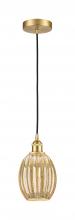 Innovations Lighting 616-1P-SG-G459-6ME - Preston Bulb - 1 Light - 6 inch - Satin Gold - Cord hung - Mini Pendant