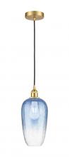 Innovations Lighting 616-1P-SG-G484-7SB - Brookhaven Flute - 1 Light - 7 inch - Satin Gold - Cord hung - Mini Pendant