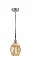 Innovations Lighting 616-1P-SN-G459-6ME - Preston Bulb - 1 Light - 6 inch - Brushed Satin Nickel - Cord hung - Mini Pendant