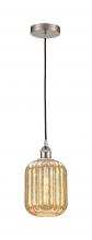 Innovations Lighting 616-1P-SN-G460-7ME - Preston Cylinder - 1 Light - 7 inch - Brushed Satin Nickel - Cord hung - Mini Pendant