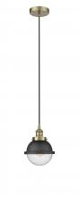 Innovations Lighting 616-1PH-AB-HFS-64-BK - Edison - 1 Light - 7 inch - Antique Brass - Mini Pendant
