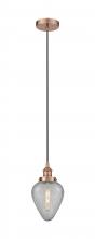 Innovations Lighting 616-1PH-AC-G165 - Geneseo - 1 Light - 7 inch - Antique Copper - Mini Pendant