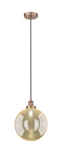 Innovations Lighting 616-1PH-AC-G208-12 - Beacon - 1 Light - 12 inch - Antique Copper - Cord hung - Mini Pendant