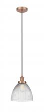 Innovations Lighting 616-1PH-AC-G222 - Seneca Falls - 1 Light - 10 inch - Antique Copper - Cord hung - Mini Pendant