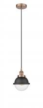 Innovations Lighting 616-1PH-AC-HFS-62-BK - Edison - 1 Light - 7 inch - Antique Copper - Mini Pendant