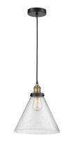 Innovations Lighting 616-1PH-BAB-G44-L - Cone - 1 Light - 12 inch - Black Antique Brass - Cord hung - Mini Pendant