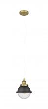 Innovations Lighting 616-1PH-BB-HFS-64-BK - Edison - 1 Light - 7 inch - Brushed Brass - Mini Pendant