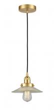 Innovations Lighting 616-1PH-SG-G2 - Halophane - 1 Light - 9 inch - Satin Gold - Cord hung - Mini Pendant