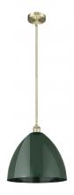 Innovations Lighting 616-1S-AB-MBD-16-GR - Plymouth - 1 Light - 16 inch - Antique Brass - Stem hung - Mini Pendant