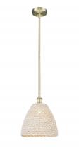 Innovations Lighting 616-1S-AB-NBD-12-NAT - Bristol Natural - 1 Light - 6 inch - Antique Brass - Mini Pendant