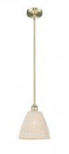 Innovations Lighting 616-1S-AB-NBD-9-NAT - Bristol Natural - 1 Light - 6 inch - Antique Brass - Mini Pendant