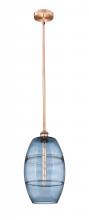 Innovations Lighting 616-1S-AC-G557-10BL - Vaz - 1 Light - 10 inch - Antique Copper - Stem hung - Mini Pendant