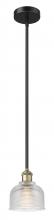 Innovations Lighting 616-1S-BAB-G412 - Dayton - 1 Light - 6 inch - Black Antique Brass - Stem hung - Mini Pendant