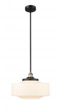 Innovations Lighting 616-1S-BAB-G691-16 - Bridgeton - 1 Light - 16 inch - Black Antique Brass - Stem Hung - Mini Pendant
