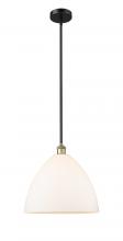 Innovations Lighting 616-1S-BAB-GBD-161 - Bristol - 1 Light - 16 inch - Black Antique Brass - Stem hung - Pendant