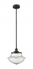 Innovations Lighting 616-1S-BK-G544 - Oxford - 1 Light - 12 inch - Matte Black - Stem hung - Mini Pendant