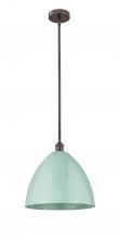 Innovations Lighting 616-1S-OB-MBD-16-SF - Plymouth - 1 Light - 16 inch - Oil Rubbed Bronze - Stem hung - Mini Pendant
