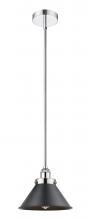 Innovations Lighting 616-1SH-PC-M10-BK - Briarcliff - 1 Light - 10 inch - Polished Chrome - Stem hung - Mini Pendant