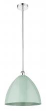 Innovations Lighting 616-1S-PC-MBD-16-SF - Plymouth - 1 Light - 16 inch - Polished Chrome - Stem hung - Mini Pendant