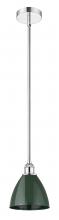 Innovations Lighting 616-1S-PC-MBD-75-GR - Plymouth - 1 Light - 8 inch - Polished Chrome - Stem hung - Mini Pendant