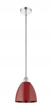 Innovations Lighting 616-1S-PC-MBD-9-RD - Plymouth - 1 Light - 9 inch - Polished Chrome - Stem hung - Mini Pendant