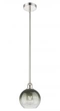 Innovations Lighting 616-1S-PN-G483-8SL - Brookhaven Globe - 1 Light - 8 inch - Polished Nickel - Stem hung - Mini Pendant