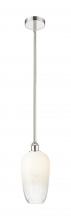 Innovations Lighting 616-1S-PN-G484-7OP - Brookhaven Flute - 1 Light - 7 inch - Polished Nickel - Stem hung - Mini Pendant