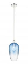 Innovations Lighting 616-1S-PN-G484-7SB - Brookhaven Flute - 1 Light - 7 inch - Polished Nickel - Stem hung - Mini Pendant