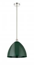 Innovations Lighting 616-1S-PN-MBD-16-GR - Plymouth - 1 Light - 16 inch - Polished Nickel - Stem hung - Mini Pendant
