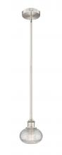 Innovations Lighting 616-1S-SN-G555-6CL - Ithaca - 1 Light - 6 inch - Brushed Satin Nickel - Stem hung - Mini Pendant