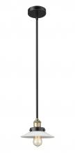Innovations Lighting 616-1SH-BAB-G1 - Halophane - 1 Light - 9 inch - Black Antique Brass - Stem hung - Mini Pendant