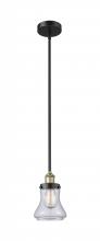 Innovations Lighting 616-1SH-BAB-G192 - Bellmont - 1 Light - 6 inch - Black Antique Brass - Stem hung - Mini Pendant