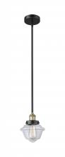 Innovations Lighting 616-1SH-BAB-G532 - Oxford - 1 Light - 7 inch - Black Antique Brass - Stem hung - Mini Pendant