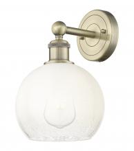 Innovations Lighting 616-1W-AB-G483-8OP - Brookhaven Globe - 1 Light - 8 inch - Antique Brass - Sconce