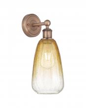 Innovations Lighting 616-1W-AC-G480-6AM - Brookhaven Almond - 1 Light - 6 inch - Antique Copper - Sconce