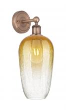 Innovations Lighting 616-1W-AC-G484-7AM - Brookhaven Flute - 1 Light - 7 inch - Antique Copper - Sconce