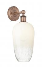 Innovations Lighting 616-1W-AC-G484-7OP - Brookhaven Flute - 1 Light - 7 inch - Antique Copper - Sconce