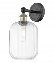 Innovations Lighting 616-1W-BAB-G460-7CL - Preston Cylinder - 1 Light - 7 inch - Black Antique Brass - Sconce