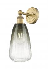 Innovations Lighting 616-1W-BB-G480-6SL - Brookhaven Almond - 1 Light - 6 inch - Brushed Brass - Sconce