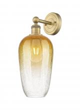 Innovations Lighting 616-1W-BB-G484-7AM - Brookhaven Flute - 1 Light - 7 inch - Brushed Brass - Sconce