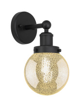 Innovations Lighting 616-1W-BK-G208-6 - Beacon - 1 Light - 6 inch - Matte Black - Sconce