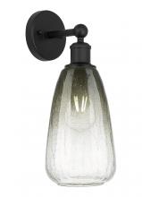 Innovations Lighting 616-1W-BK-G480-6SL - Brookhaven Almond - 1 Light - 6 inch - Matte Black - Sconce
