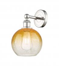 Innovations Lighting 616-1W-PN-G483-8AM - Brookhaven Globe - 1 Light - 8 inch - Polished Nickel - Sconce