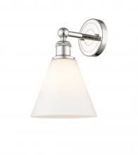 Innovations Lighting 616-1W-PN-GBC-81 - Berkshire - 1 Light - 8 inch - Polished Nickel - Sconce