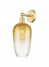 Innovations Lighting 616-1W-SG-G484-7AM - Brookhaven Flute - 1 Light - 7 inch - Satin Gold - Sconce