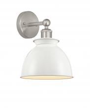 Innovations Lighting 616-1W-SN-M14-W - Adirondack 1 Light Sconce part of the Edison Collection