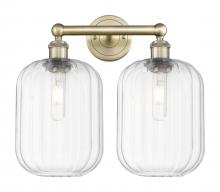 Innovations Lighting 616-2W-AB-G460-7CL - Preston Cylinder - 2 Light - 16 inch - Antique Brass - Bath Vanity Light
