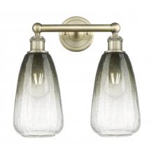 Innovations Lighting 616-2W-AB-G480-6SL - Brookhaven Almond - 2 Light - 15 inch - Antique Brass - Bath Vanity Light